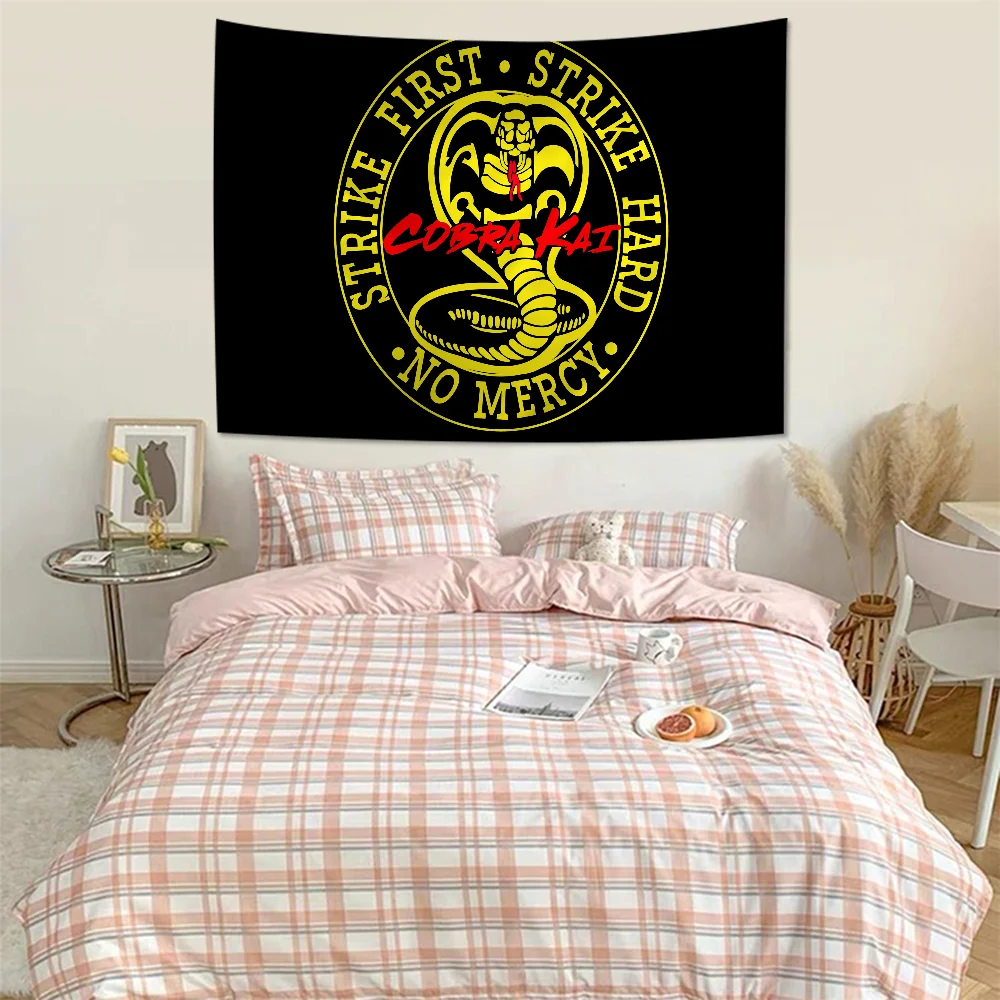 3D Cobra Kai Amanda TV Karate Colorful Tapestry Wall Hanging Bohemian Wall Tapestries Mandala Wall Art Decor