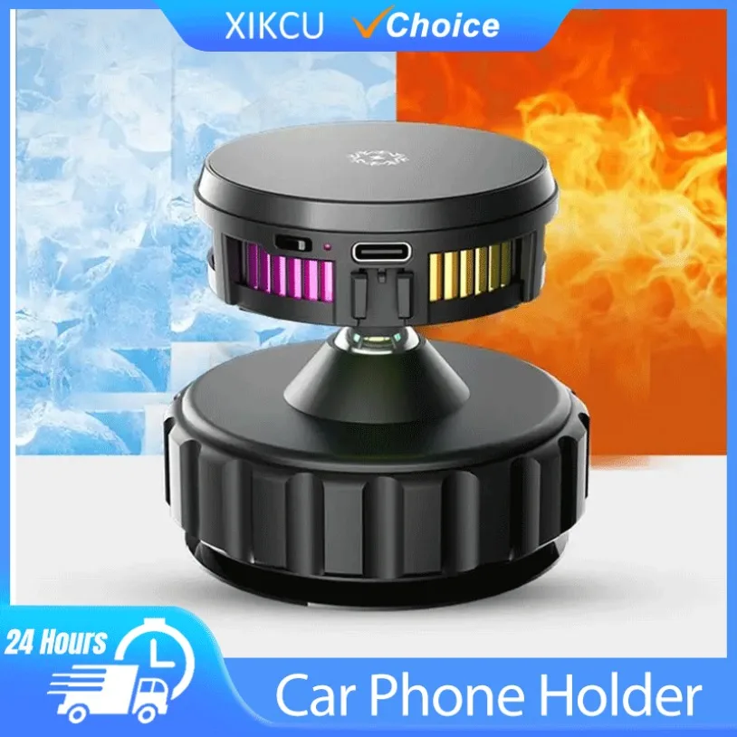 

Быстрое беспроводное зарядное устройство 15 Вт, держатель для мобильного телефона, магнитное автомобильное крепление с подсветкой для настроения для Magsafe iPhone Samsung, автомобильная подставка для зарядки