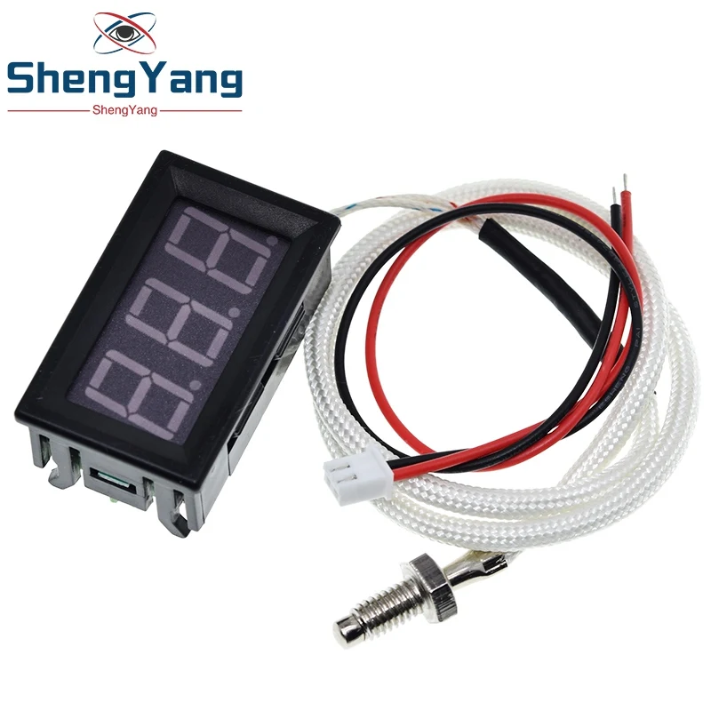 Industrial High Temperature K-Type M6 Thermocouple Thermometer 12V Digital temperature meter tester -30~800 Degree thermograph