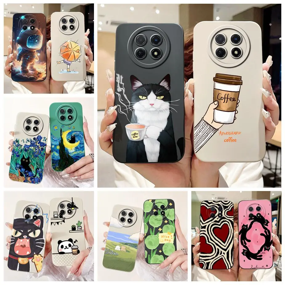 For Huawei Nova Y91 Case STG-LX1 STG-LX2 Fashion Candy Painted Cover Shockproof Phone Case For Huawei Nova Y91 NovaY91 Soft Bags