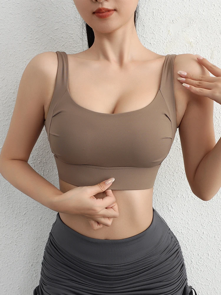 New Style Women's New Updated Styles Build in Bra Sexy Crop Tops High Supports Yoga Bra Tops Ultimate Gym Bra