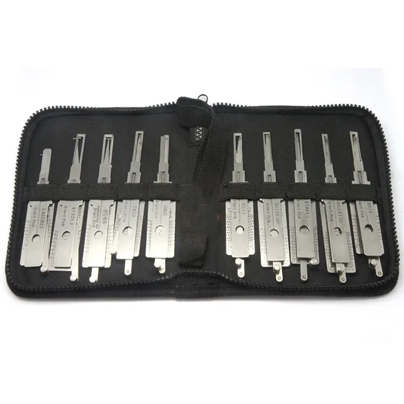 Smart Tools European Car 10PCS HU64 HU66 HU100R HU101 GM45 HU56 HU43 YM30 HU92 LAGUNA3 2 in 1 Decoder Locksmith Lock Pick