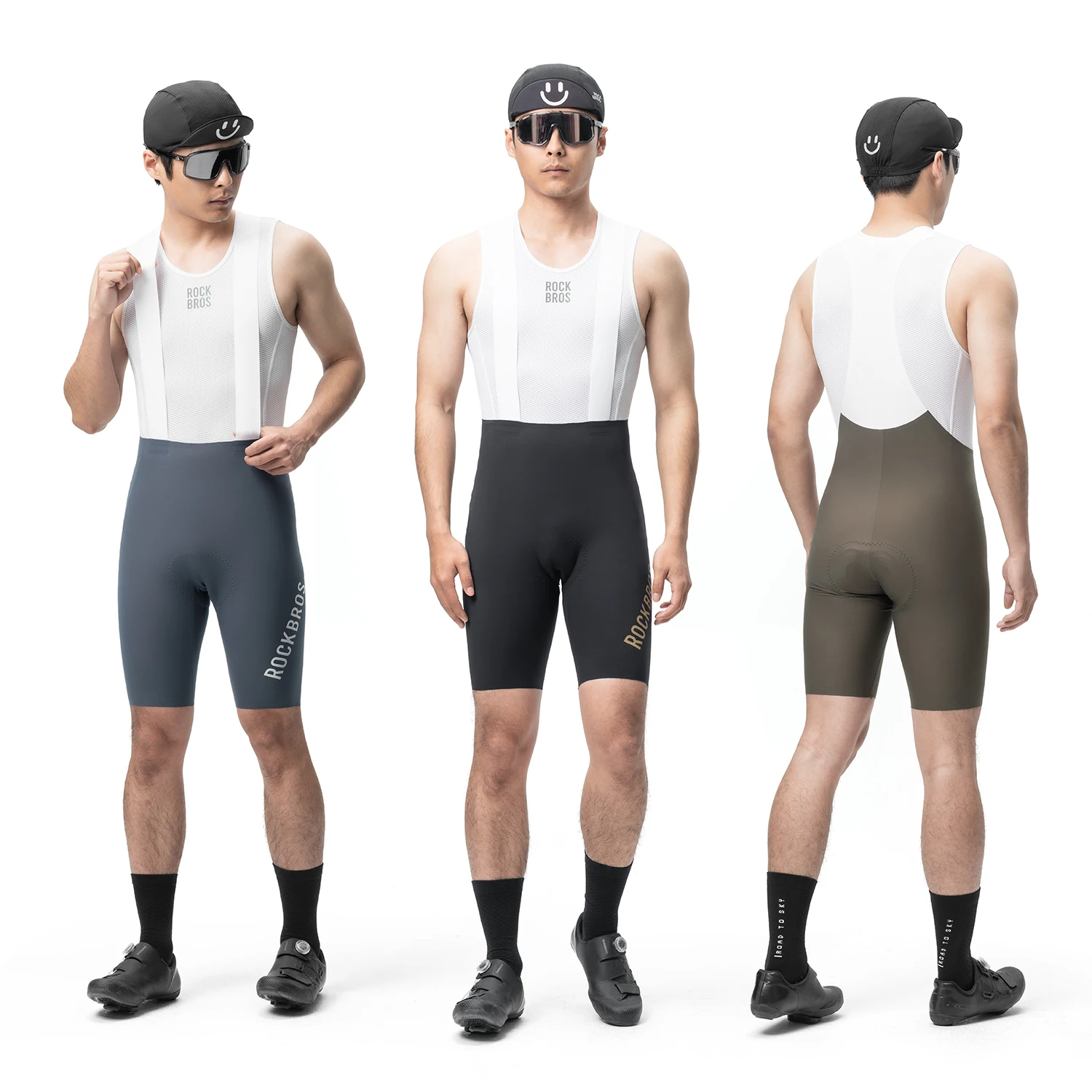 ROCKBROS Summer Cycling Bib Shorts High Elastic Breathable Anti-slip Shorts Comfortable DOLOMITI Pad Tights Men Cycling Shorts - Image 5
