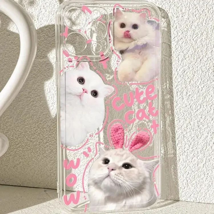 Cute Cat Case for Infinix Note 30 30i GT 10 Hot 40 Pro 30 Play 30i Tecno Spark 10 20 Pro POVA 3 4 5 Camon 20 19 Pro 19 Neo Cover