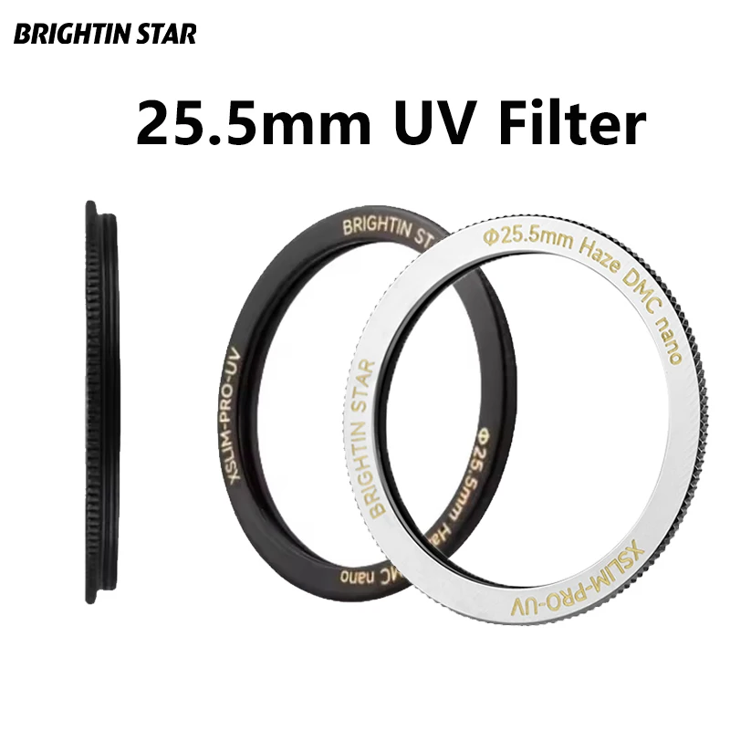 25.5mm UVP UV Protection Lens Filter Ultra Slim Optical Glass Specialized for Brightin Star 28mm F2.8 Leica M-Mount Lens