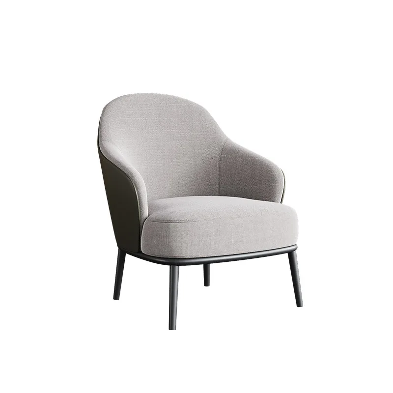 Bed and Breakfast Sofa Single Chair Hotel Single Chair Wabi Wind Light French Retro Leisure Chair Bed and Breakfast Single Sofa