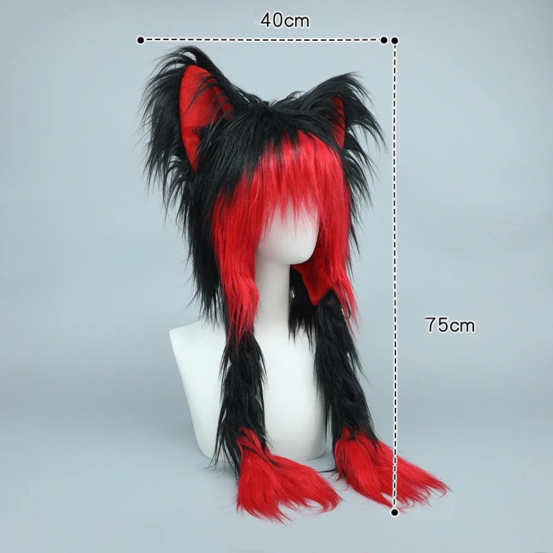 Anime handgemachte Plüsch Tier Cosplay Katze Hut pelzige Puppe cos Kig Fursuit y2k niedlichen Ohr Kigurumi Kostüm Party Hut Ohren schützer Requisiten