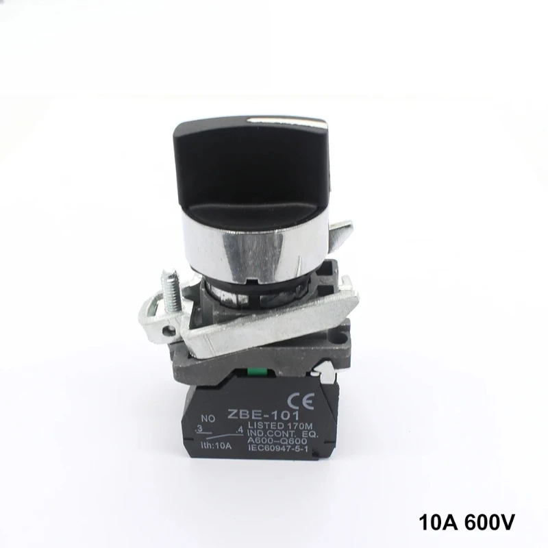 

XB4-BD53 220V electrical standard XB4BD53 handle stay Momentary push button switch spring return fast shipping