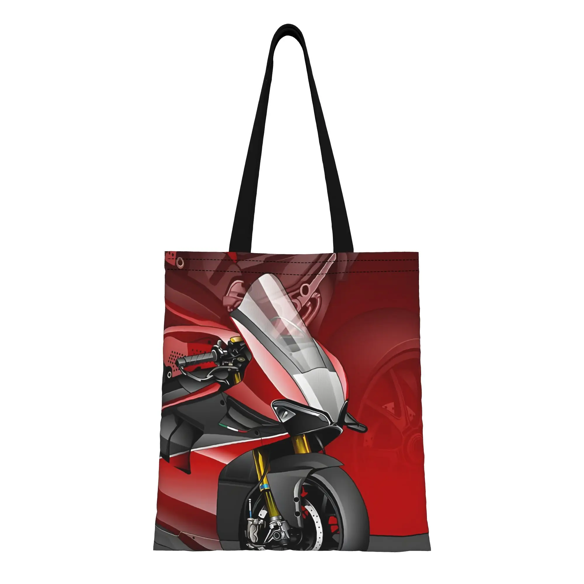wWBSK WSBK Special BackgroundwWBSK Canvas Tote Bag Perfect for Shopping Travel Outdoor Heavy Duty Shoulder Handbag