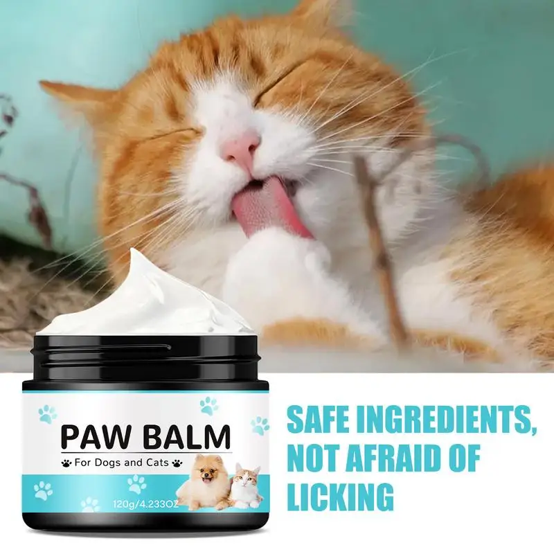 Dog Paw Balm 120g Dog Paw Wax Licksafe Dog Paw Wax For Dry Paws & Nose Dogs Paw Protectors Cream Butter Moisturizes & Soothes