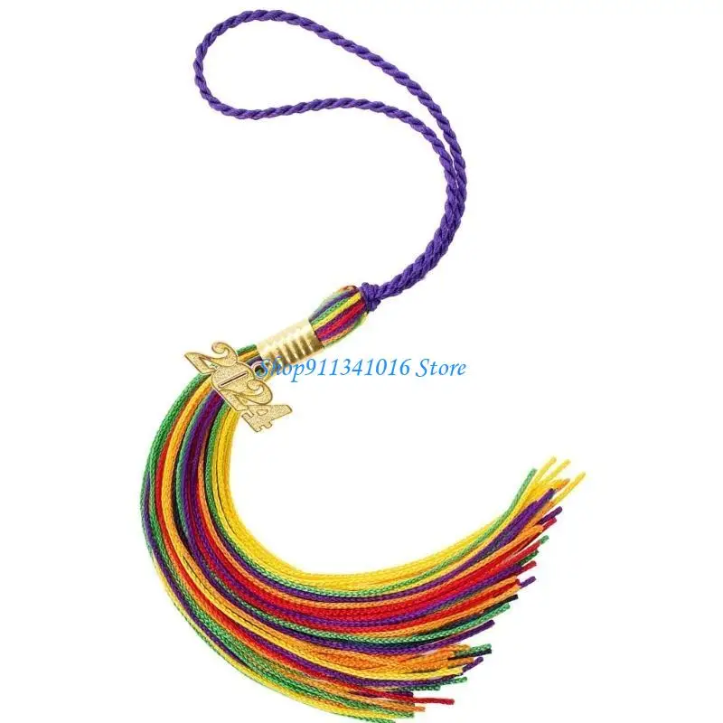 

4X7B Graduation Hat Tassels Charm Class of 2025 Graduation Hat Decoration Tassels For Bachelor Gown Ceremony And Photography