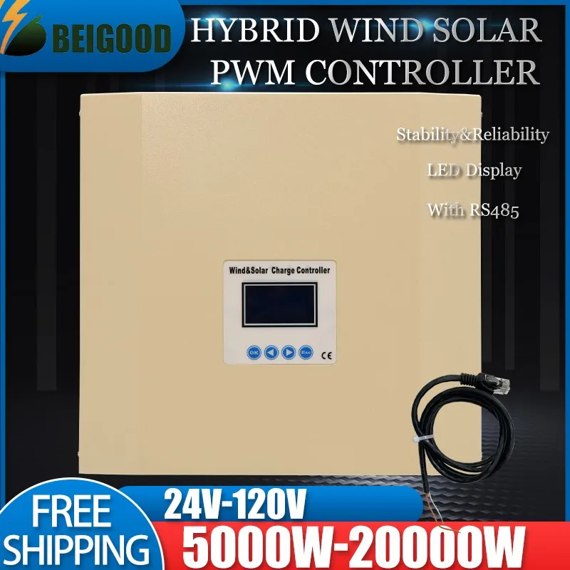 PWM System And Three-phase Dump Load 15KW 20KW 48V-380V DC Output Yawing Off Grid Wind Hybrid Controller With Wind Turbine Use