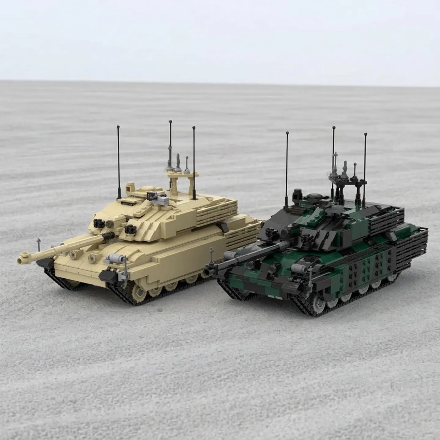 Modern Military Series Building Blocks MOC Assembly Toys Gift Challengers 2 Main Battle Tank Model DIY Adult Collection Ornament