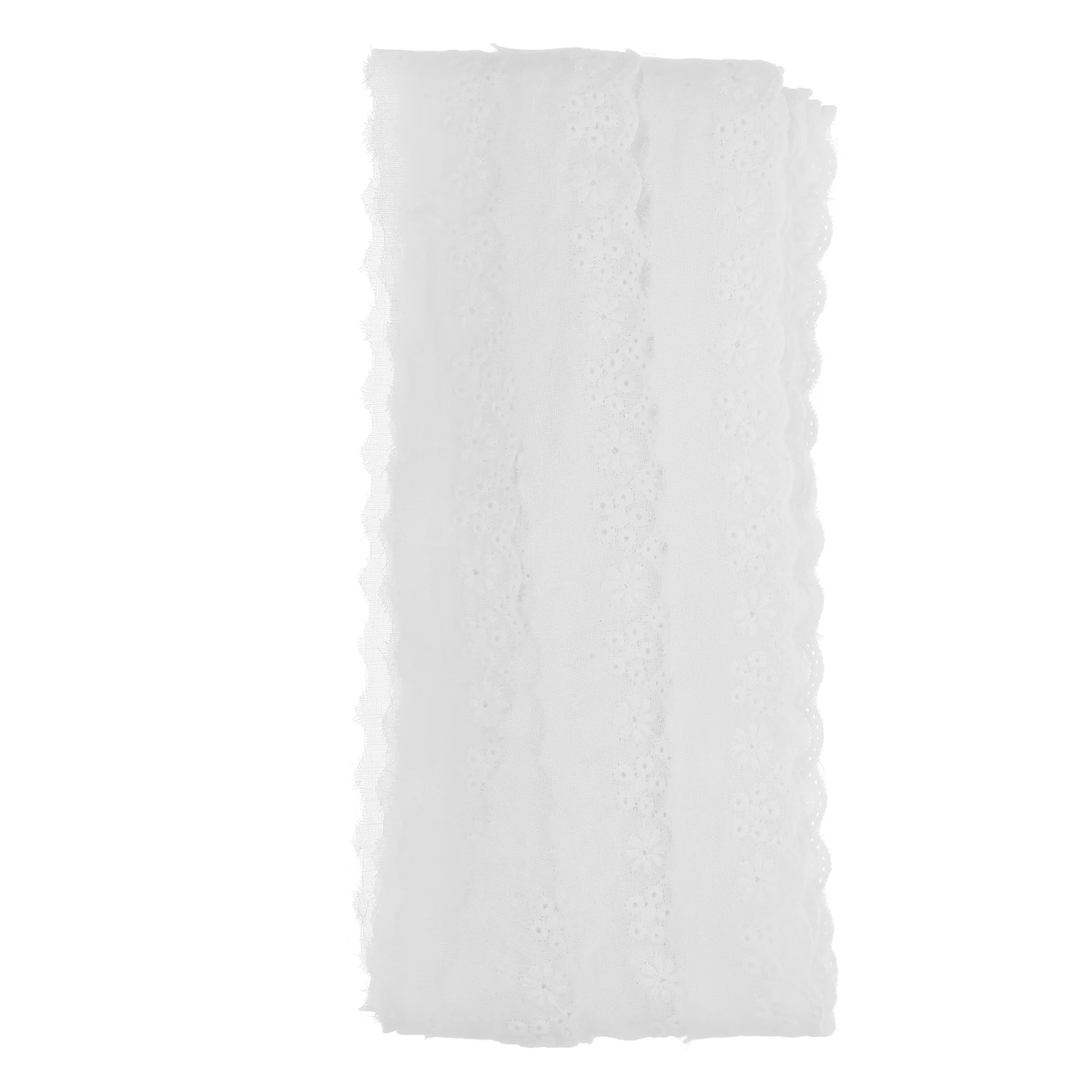 

15 Yards Cotton Eyelet Lace Trim 3cm Embroidered Scalloped Ribbon for Sewing Craft Home Wedding Decoration Eyelet Lace Trim