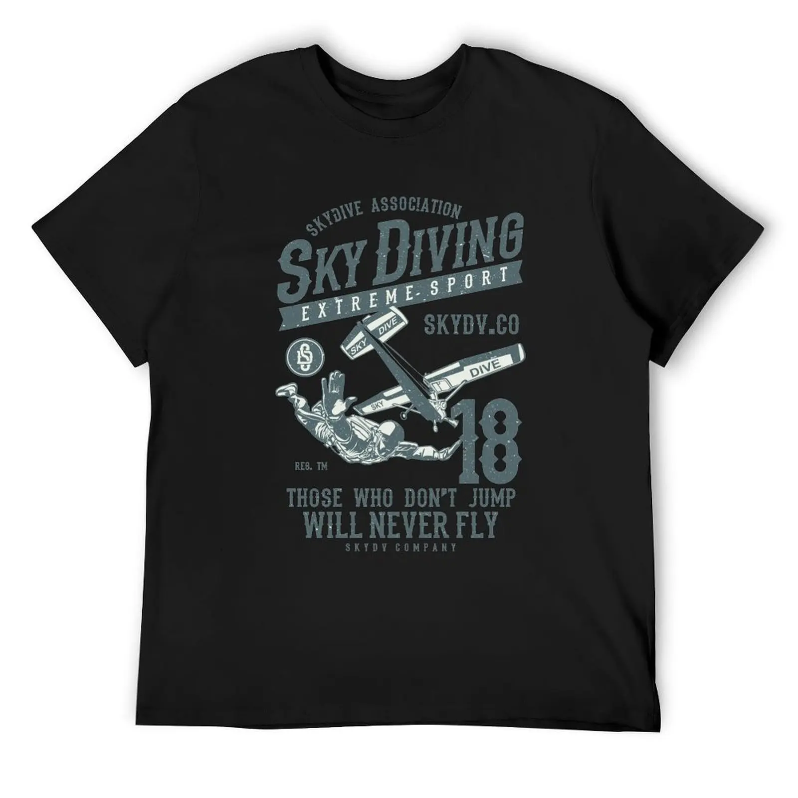 Those who don't jump will never fly - Skydiving T-Shirt shirts graphic man clothes t shirt men