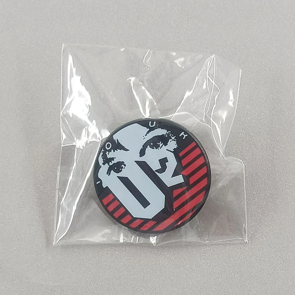U2-Rockband-Brosche Vintage Tour-Logo Metall-Abzeichen Gesichtssilhouette Emaille-Pin Geschenk für Musikfans – Detail 9