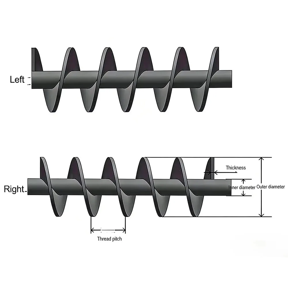 Custom Manufacturer-Direct Stainless Steel Welded Spiral Screw Conveyors — High-Strength Feeding Augers for Food & Chemical