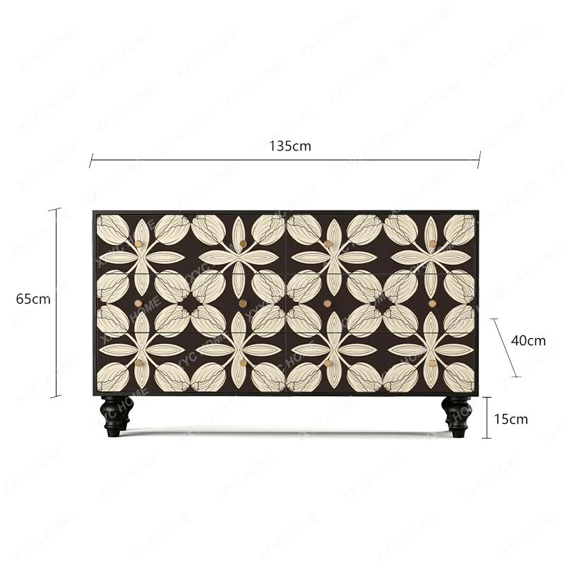 

A French Retro Wine Cabinet Living Room Sofa Side Coffee Cabinet Dining Room Dining Side Cabinet