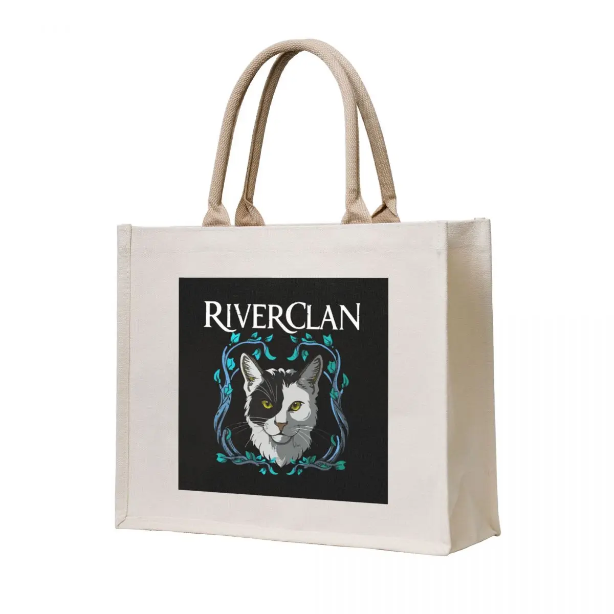 

Warrior Cat Riverclan Tote Bag canvas bags shopping trolley bag Woman shopper bag