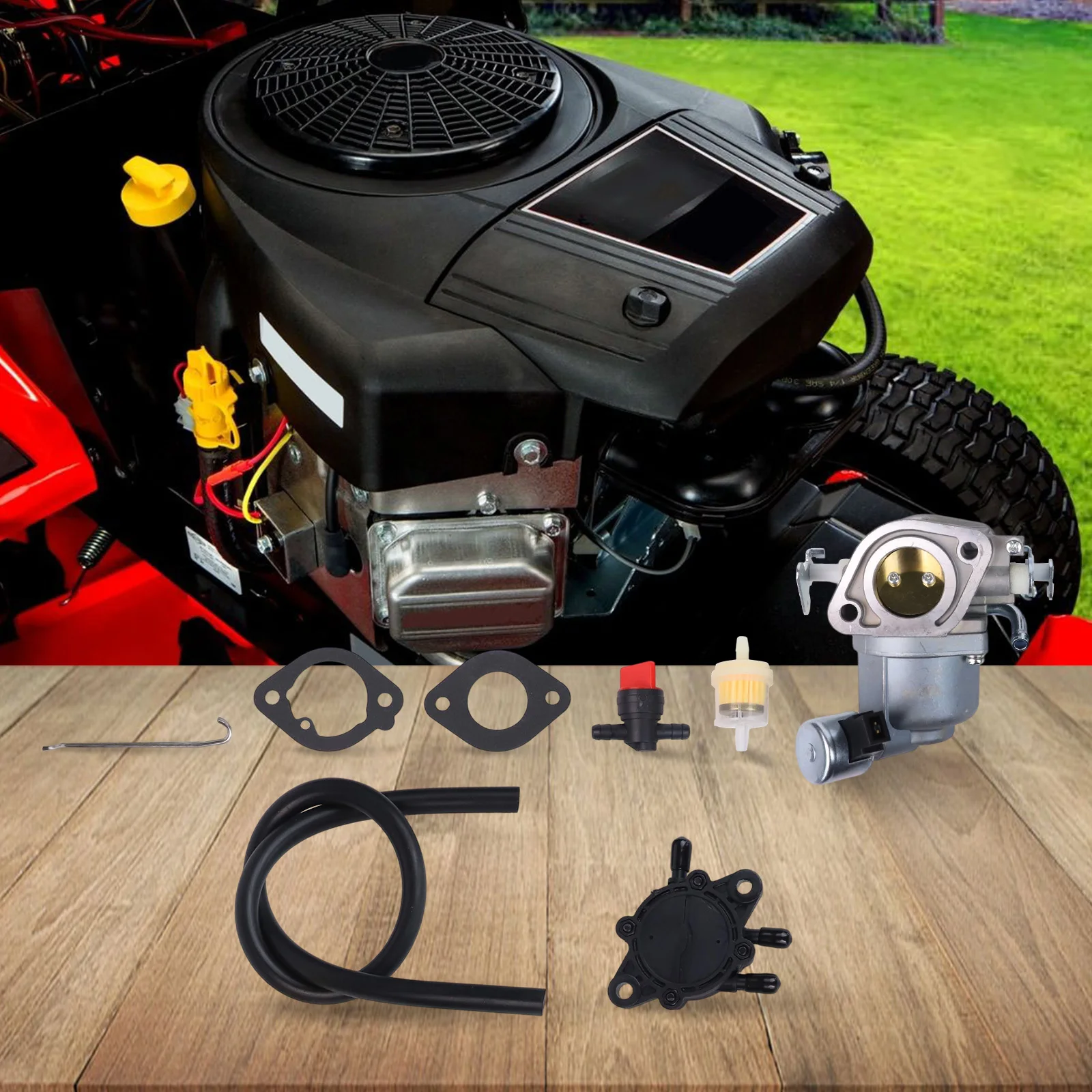 

For Engine Repair Carburetor Kit As Shown Improved Fuel Efficiency Steel Material Versatile Application Compatible Replacement