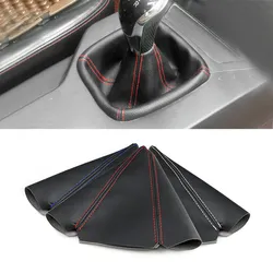1PC Car Auto Accessories Soft Microfiber Leather Cover Universal Gear Shift Gaiter Lever Boot Dust Cover Shift Knob Trim