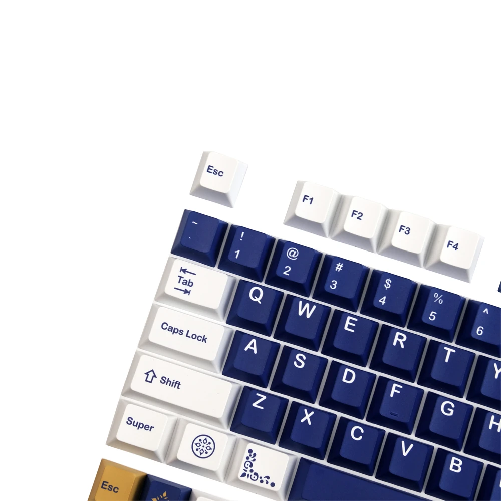 Imagem -02 - Gmk Lazurite Keycaps Pbt Dye-sublimação Teclado Mecânico Cap Key Perfil Cereja Gh60 64 68 84 84 87 104 Chaves