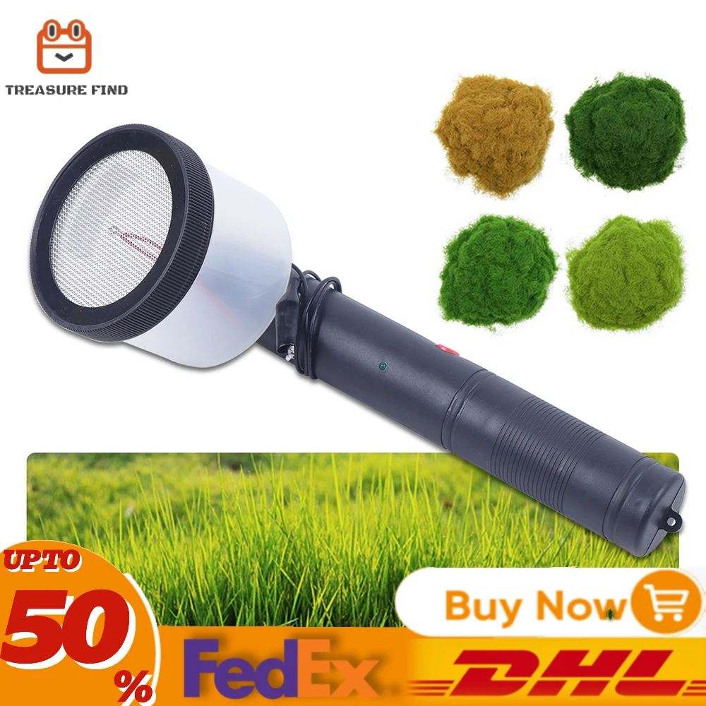 Handheld  Flocking Machine Static Grass Flock Applicator Scenic Modelling Grass Master for DIY Scenic Modelling Sand Table