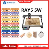 LONGER RAY5 5W Laser Engraver 3.5'' Touch Screen Offline Carving Ultrafine Focused Laser 32-Bit Chipset Upgradable Laser Module