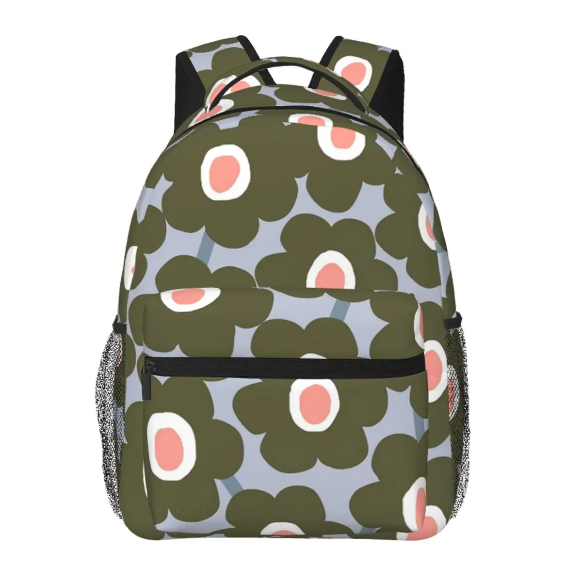 

Bold Modern Scandinavian Flowers Backpack Student Boys Girls BookBag Children School Bag Laptop Shoulder Bags for Men Women