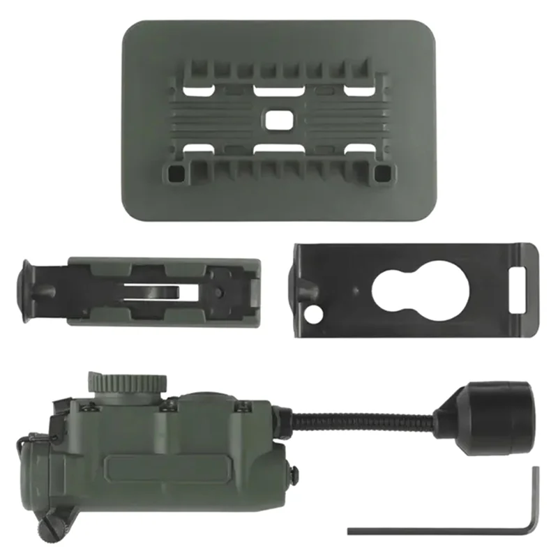 

A74K-Helmet Lamp With IR And Flashlight Color Light Strobe Light Headphone IFF Auxiliary Light For Outdoor Sports