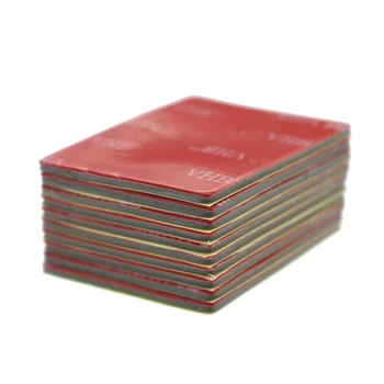 Cinta adhesiva de doble cara para oficina, adhesivo fuerte de espuma acrílica, color gris, 40mm X 50mm X 2mm, 10 hojas por bolsa