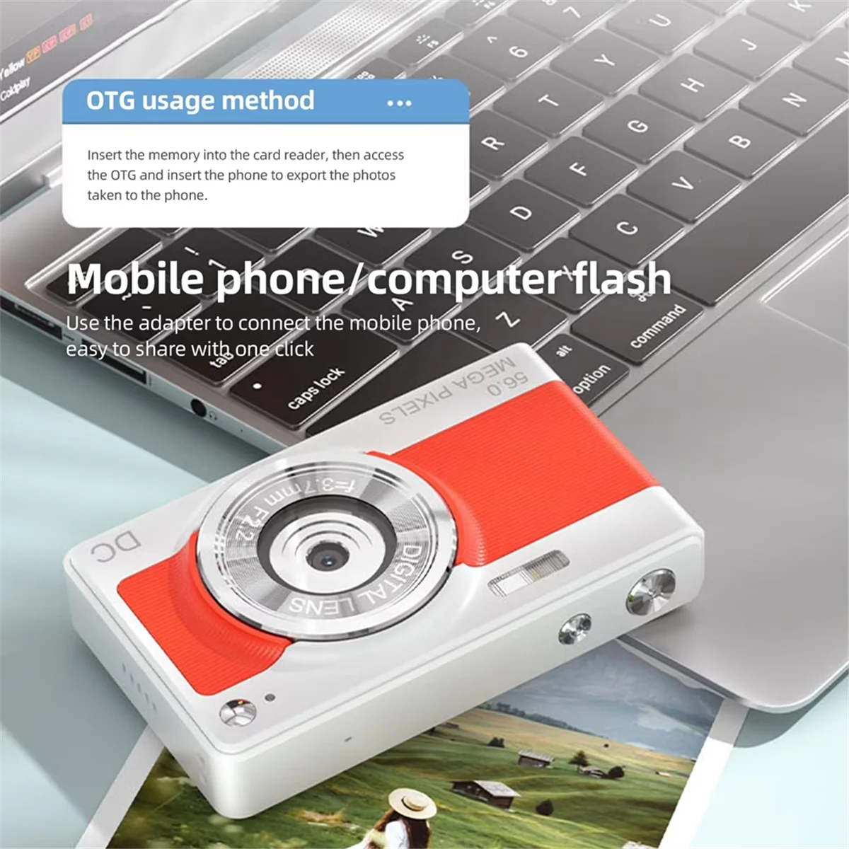 1080P Digital Camera Video Camera Camcorder 56MP 2.8 Inch IPS Screen 8X Digital Zoom Camera Gift for Kids Silver