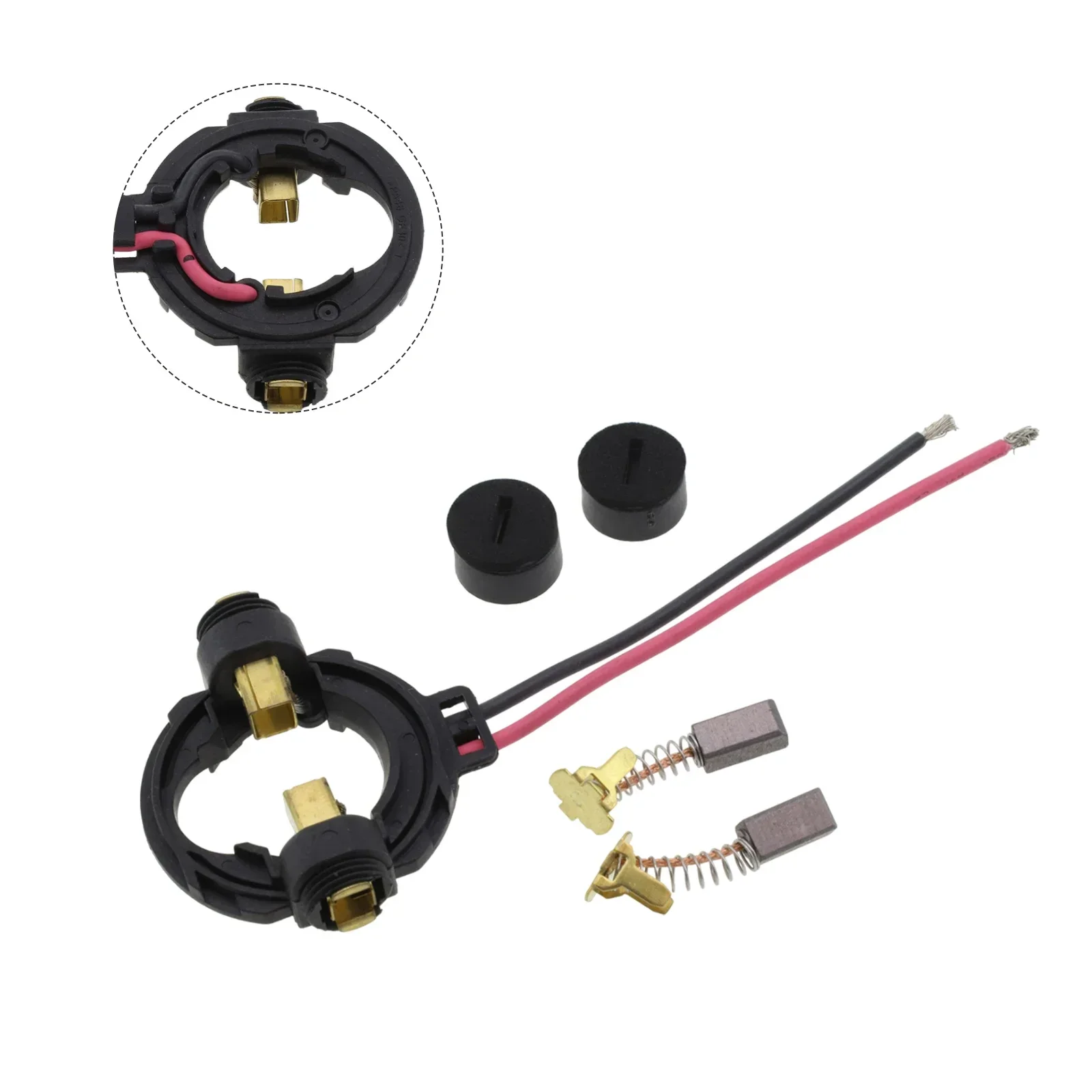 Imagem -05 - Conjunto de Suporte para Escovas de Carbono 999054 Escovas Tampa Escovas Parte Escovas de Carbono Titular Tampa para Dv18dsdl Dv18dl2 Novo