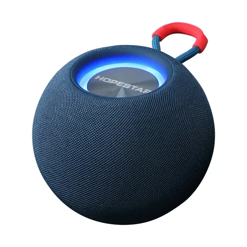 Portable Bluetooth Speaker Sound BoxOutdoor Portable Round Mini RGB Color Dazzling Light The Same Heavy Subwoofer Wireless Sound