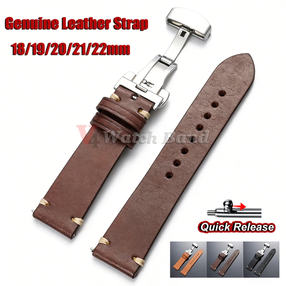 

Ремешки для часов из телячьей кожи 18/19/20/21/22 мм, ремешок из натуральной кожи для часов Omega с застежкой-бабочкой, аксессуары для часов