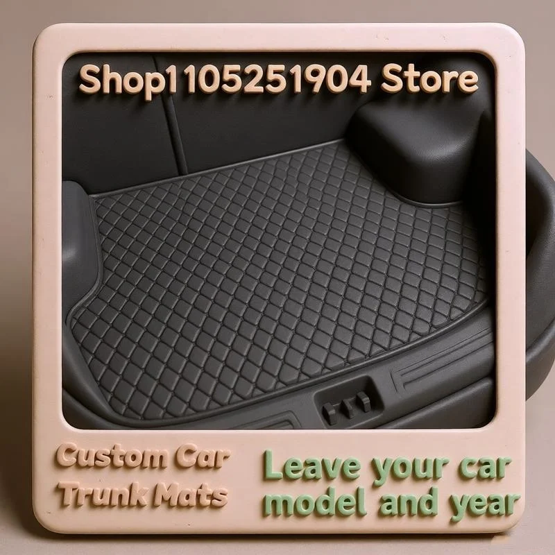 Artificial Leather Cargo Liner Custom Car Trunk Mats For Audi SQ6 Sportback e-tron 2025 2026 2027 2028 Car Mat Carpet