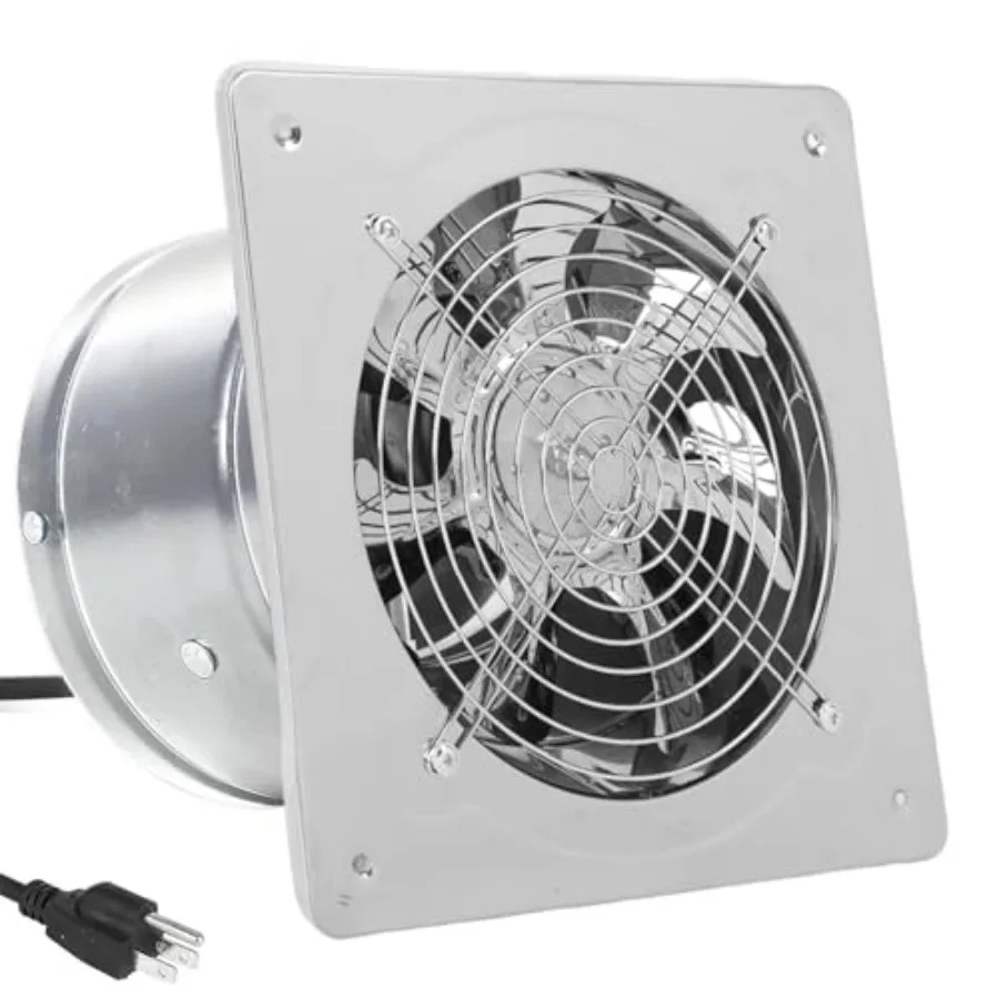 

Exhaust Fan with Plug, 8 inch 735CFM Through-the-Wall Ventilation Fan with Light Weight Pure Copper Motor, for Kitchen, Bathroo