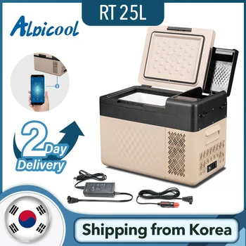 Alpicool 자동차 미니 냉장고 압축기, 경량 이중 용도 절연 쿨러 박스, 반도체 자동차 냉장고, K25 PRO/RT25