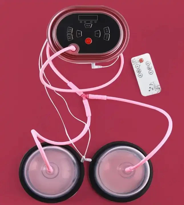 Bomba de massagem de mama a vácuo de silicone portátil ventosa intensificador de mamilo com função vibrador para uso doméstico