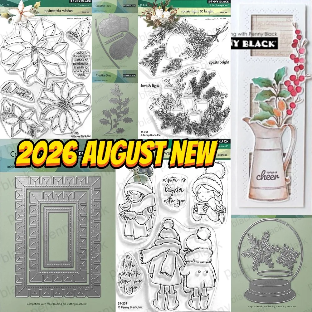 2026 New Glory BuilderMetal Cutting Dies and Stamps DIY Scrapbooking Card Stencil Paper Cards Handmade Album Stamp Die Sheets