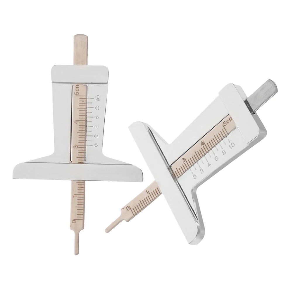 

2 Pcs Tire Depth Detection Ruler Automotive Replacement Instrument Panel Gauges Meter Metal Tread Stainless Steel Tool for Car