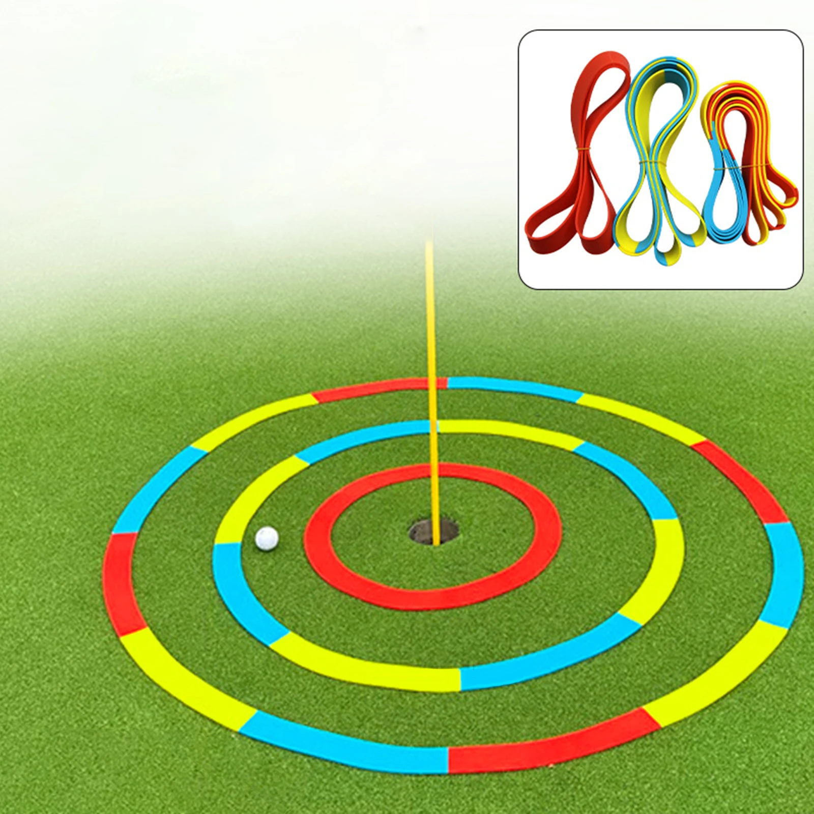 골프 타겟 서클 액세서리, 방수 실리콘 훈련 보조, 퍼팅 내구성 피칭 스윙 장비, 골프 용품