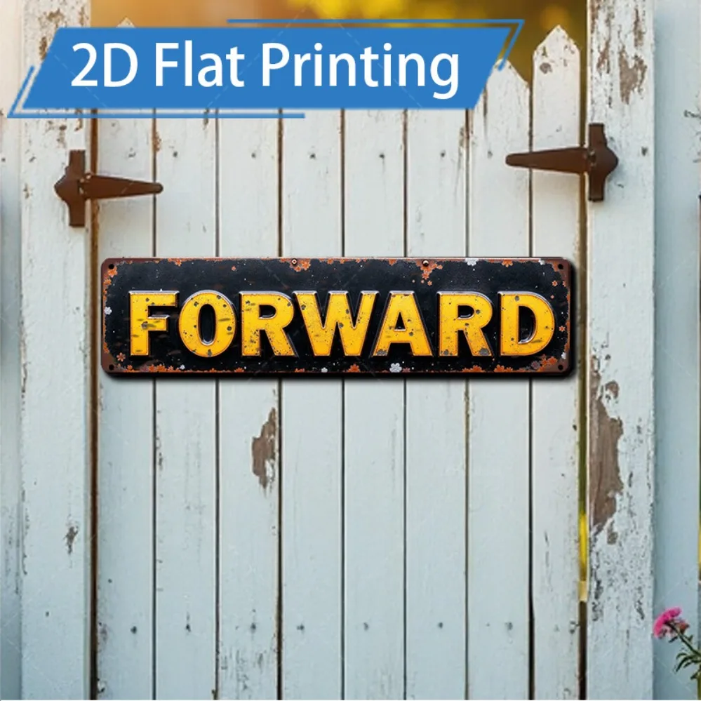 2D Metal Sign, Vintage Metal Sign 