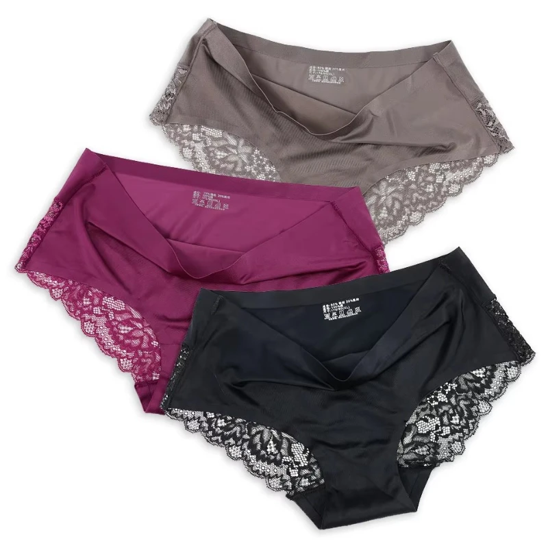 1/5/10Pcs Seamless Women Hollow Out Panties Set Underwear Comfort Lace Briefs Low Rise Female Sport 