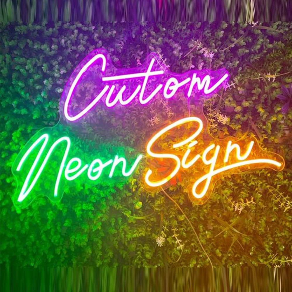 Private Custom Led Neon Sign Shop Name Design Business Logo LED Neon Letter Light Birthday Party Wedding Decoration Night Lamp