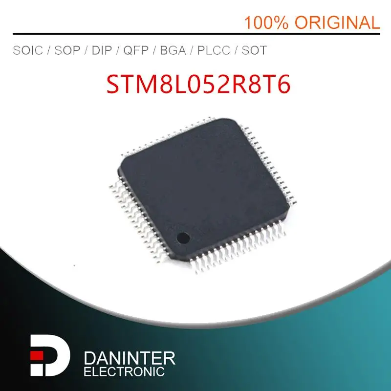 

NEW 50PCS STM8L052R8T6 STM8L052 8L052R8T6 STM8L052R8 052R8T6 TQFP64