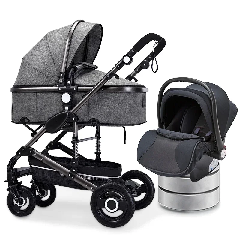 Newborn Baby Stroller Push Chair Baby Stroller Luxury 3in1 Stroller For Travel