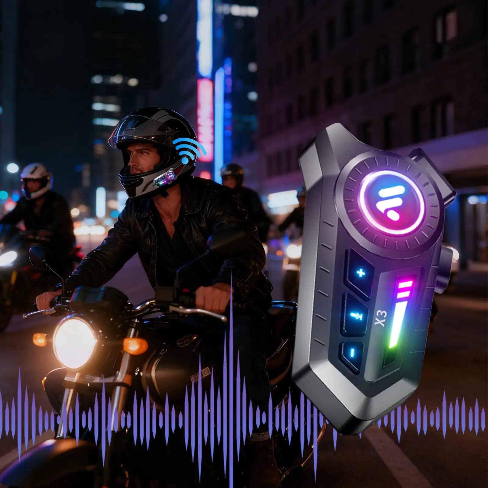 Helmet Headset Wireless Smart Helmet Headset Cycling Noise Reduction Headphones For Daily Commuting Travel Motorcycle Dirtbike