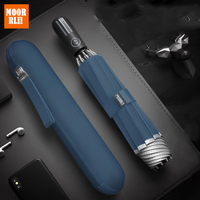 MOORRLII Big Automatic Man Folding Umbrella Reinforced Luxury Inverted Parasol Strong Umbrellas Lightweight Parapluie Rain Gear