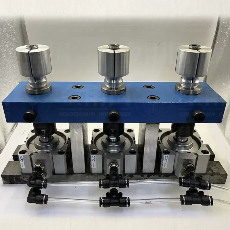 CNC Machining Center Fixture Pneumatic Manual Tooling Base One Out Of Three